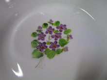 Load image into Gallery viewer, Vintage Fenton Silvercrest Violets In The Snow Milk Glass Decor Console Bowl
