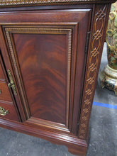 Load image into Gallery viewer, Vintage American Drew Chippendale Style China Display Hutch Cabinet
