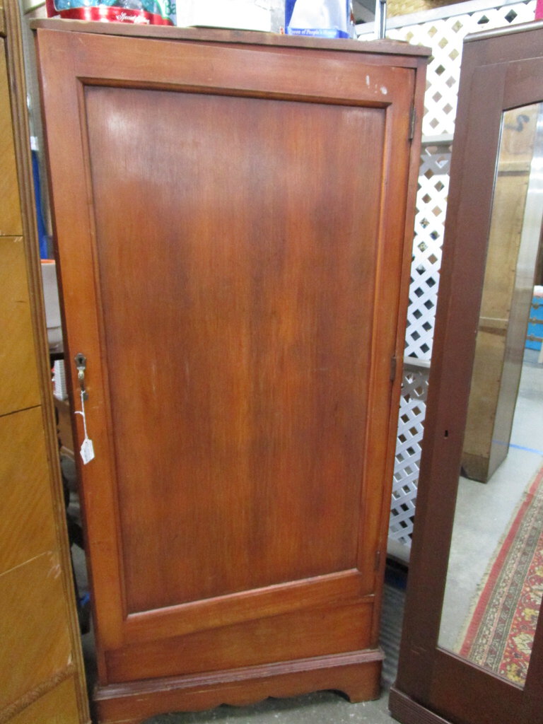 Vintage Keystone Furniture Cherry Wardrobe Closet Storage Cabinet