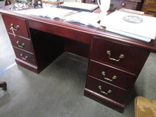 Load image into Gallery viewer, Modern Mahogany Color Laminate Executive Office Desk

