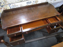 Load image into Gallery viewer, Antique Inlay Spindle Leg Vanity Desk
