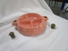 Load image into Gallery viewer, Vintage Hankscraft Pink Ceramic Nursery Rhyme Divided Children&#39;s Warming Dish

