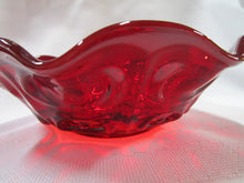 Load image into Gallery viewer, Vintage Viking Glass Ruby Red Bullseye Bowl
