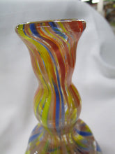 Load image into Gallery viewer, Vintage Art Glass Speckled Swirled Bud Vase
