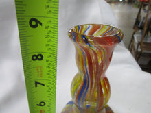 Load image into Gallery viewer, Vintage Art Glass Speckled Swirled Bud Vase
