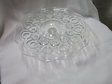 Load image into Gallery viewer, Vintage LE Smith Clear Glass Moon &amp; Stars Cake Pedestal Stand
