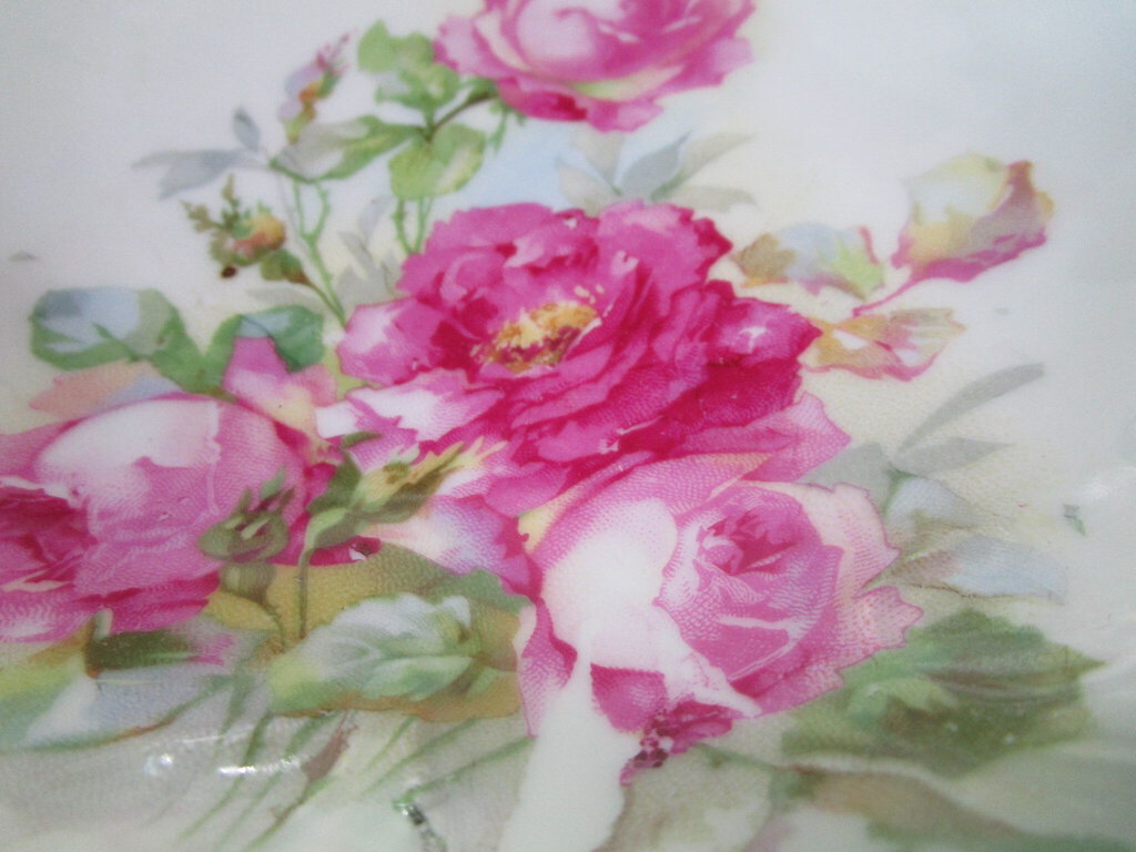 Vintage German Porcelain Handpainted Rose Decor Bowl – Standpipe Antiques, image size:1024x768