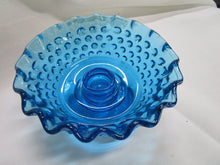 Load image into Gallery viewer, Vintage Fenton Colonial Blue Hobnail Candle Holder
