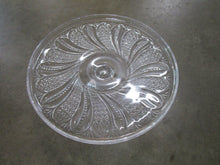 Load image into Gallery viewer, Antique Doric McKee Clear Glass Feather Pedestal Cake Stand

