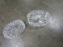 Load image into Gallery viewer, Vintage Lead Cut Crystal Oval Trinket Decor Box
