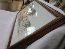 Load image into Gallery viewer, Hand Stitched African Elephant Family in Wood Frame with Glass
