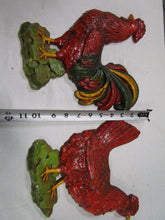 Load image into Gallery viewer, Vintage Homco Hen &amp; Rooster Plastic Resin Wall Plaques Pair
