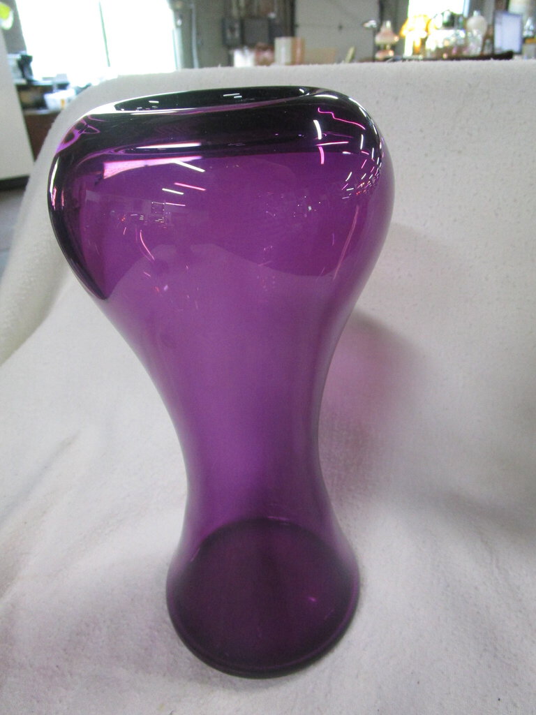 Wimberley Glassworks Handblown Purple Glass Vase