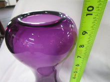 Load image into Gallery viewer, Wimberley Glassworks Handblown Purple Glass Vase
