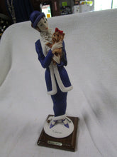 Load image into Gallery viewer, 1987 Giuseppe Armani Florence Lady With Dog Colorized Figurine on Wood Base
