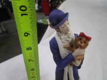 Load image into Gallery viewer, 1987 Giuseppe Armani Florence Lady With Dog Colorized Figurine on Wood Base
