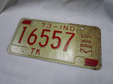 Load image into Gallery viewer, 1973 Indiana Farm License Plate Car Tag 16557
