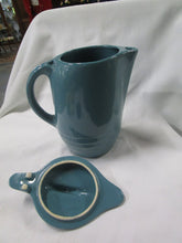 Load image into Gallery viewer, MCM Retro Universal Potteries Blue Ceramic Coffee Carafe with Lid
