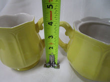 Load image into Gallery viewer, Vintage Buttercup Federalist Ironstone Lemon Yellow Creamer and Sugar Set
