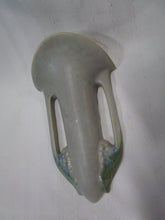 Load image into Gallery viewer, Vintage Roseville USA 1255-8 Tuscany Gray Wall Pocket Vase
