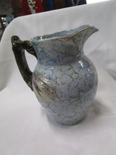 Load image into Gallery viewer, Vintage Roseville Unmarked Cornelian Blue Colonial Mouth Ewer Pitcher
