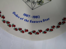Load image into Gallery viewer, 1982 Order of the Eastern Star Diamond Jubilee Wall Souvenir Plate
