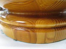 Load image into Gallery viewer, Handcrafted Solid Wood Pedestal Fruit Decor Bowl
