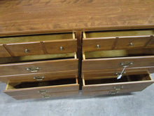 Load image into Gallery viewer, Vintage Ethan Allen Nutmeg Maple Six Drawer Dresser and Hutch Bookcase Top
