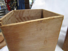 Load image into Gallery viewer, Vintage Solid Wood Kitchen Nesting Canister Set
