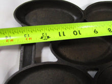 Load image into Gallery viewer, Antique #4 Cast Iron 8 Slot 3-2-3 Oval Baking Pan
