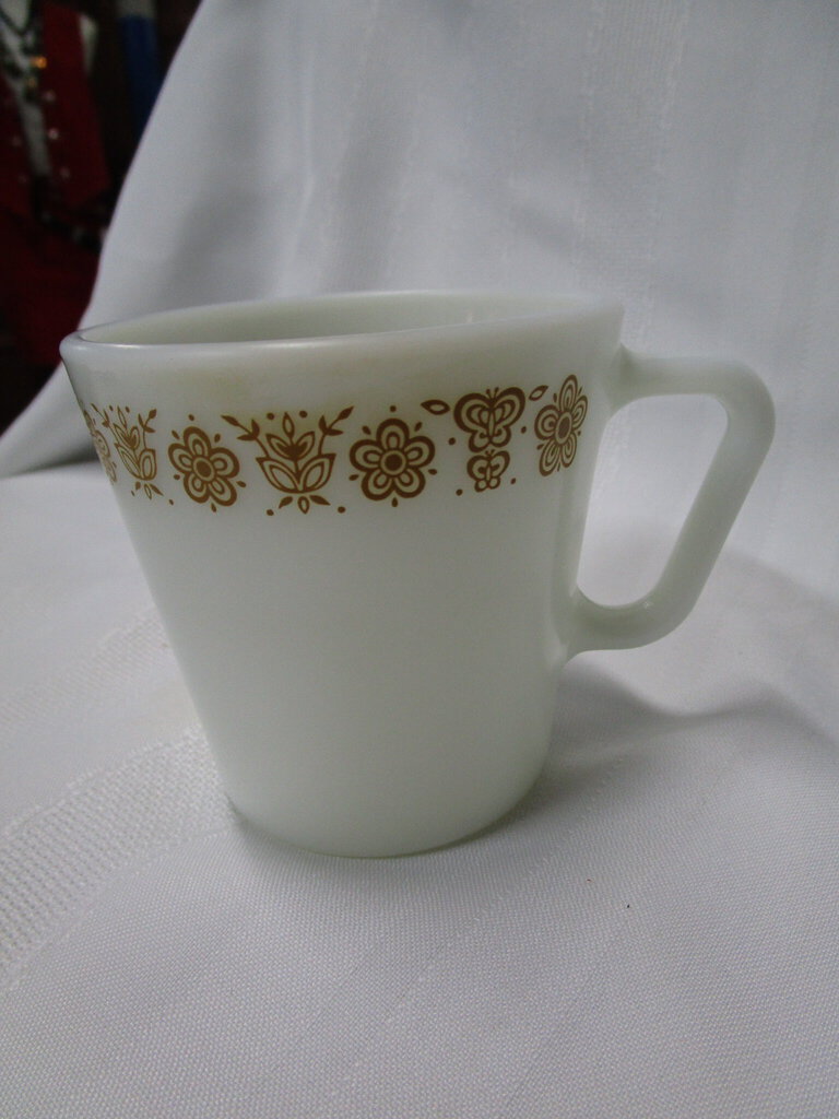 Vintage Pyrex Butterfly Gold Coffee Tea Mug