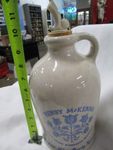 Load image into Gallery viewer, 1968 Henry McKenna Bourbon Whiskey Stoneware Half Gallon Empty Jug Decanter
