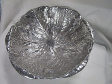 Load image into Gallery viewer, Vintage Wilton Pewter Cabbage Leaf Round Serving Decor Bowl
