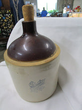 Load image into Gallery viewer, Vintage Stoneware Western Stoneware Maple Leaf Logo Whiskey Crock Jug
