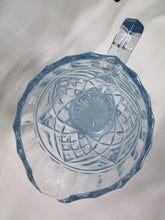 Load image into Gallery viewer, Vintage Ice Blue Glass Diamond Pattern Small Pitcher
