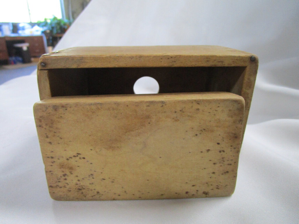Antique Solid Dovetailed Wood Butter Mold Press