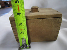 Load image into Gallery viewer, Antique Solid Dovetailed Wood Butter Mold Press
