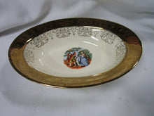 Load image into Gallery viewer, Vintage Sabin Crest-O-Gold 22K Trim Oval Vegetable Serving Bowl
