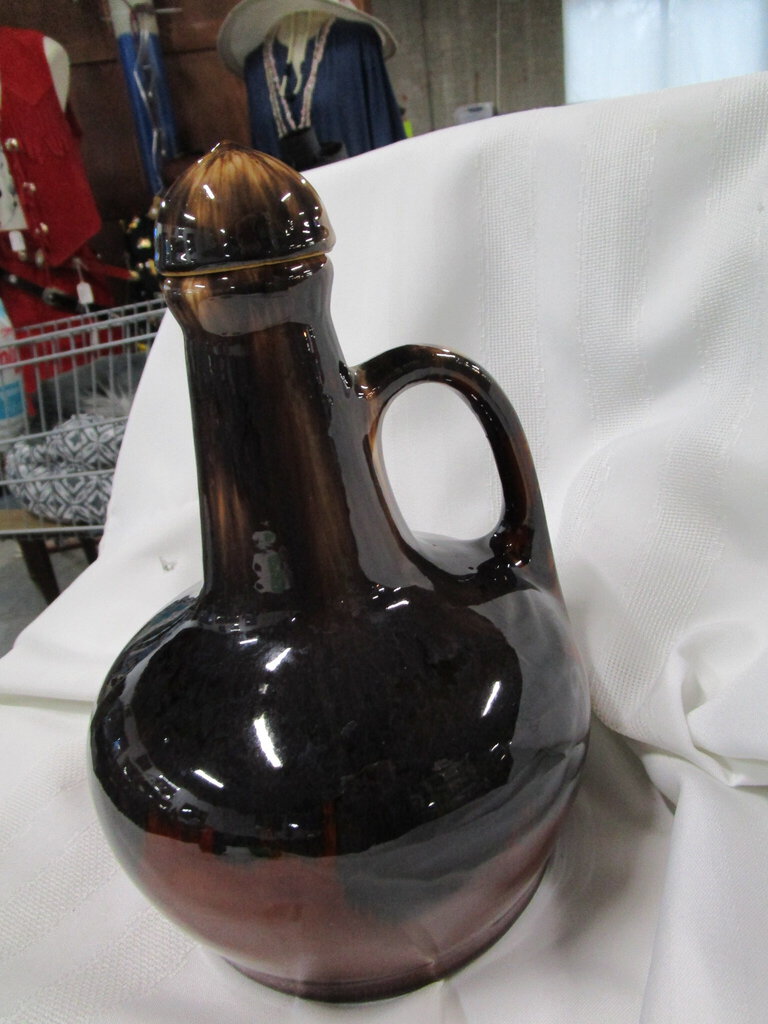 Vintage Brush McCoy Onyx Musical Ceramic Decanter with Stopper