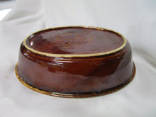 Load image into Gallery viewer, Hull Pottery USA Oven Proof Brown Drip Glaze Oval Serving Baking Dish
