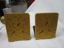 Load image into Gallery viewer, Vintage Suffering Moses India Bird Floral Wood Folding Bookend Pair
