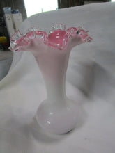 Load image into Gallery viewer, Vintage Fenton Pink Peach Silvercrest Milk Glass Vase
