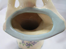 Load image into Gallery viewer, Weil Ware Woman with Blue Basket Planter Vase
