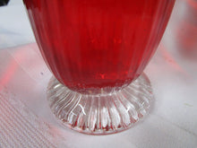 Load image into Gallery viewer, Fenton Ruby Red and Clear Glass Decor Basket
