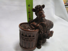 Load image into Gallery viewer, 1993 E. Biersdorfer Pecan Resin Do Not Feed The Bears Figurine
