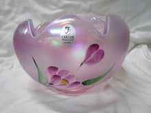 Load image into Gallery viewer, Vintage Fenton Handpainted Pink Opalescent Rose Bowl
