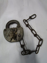 Load image into Gallery viewer, 1967 Slaymaker Penn Railroad Switch Padlock with Chain and Key
