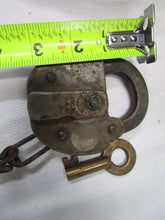 Load image into Gallery viewer, 1967 Slaymaker Penn Railroad Switch Padlock with Chain and Key
