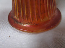 Load image into Gallery viewer, Vintage Northwood Carnival Marigold Ribbed Glass Swung Vase
