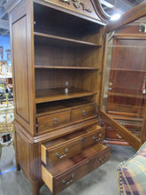 Load image into Gallery viewer, Vintage Kincaid Smoked Glass TV Media Cabinet with Drawers
